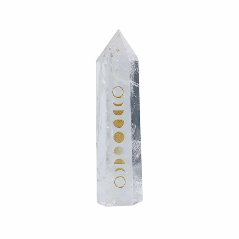 Edelstein Obelisk mit goldenen Mondphasen » SanjaNatur® - Edelsteine &  Coaching natürlich selbstliebend
