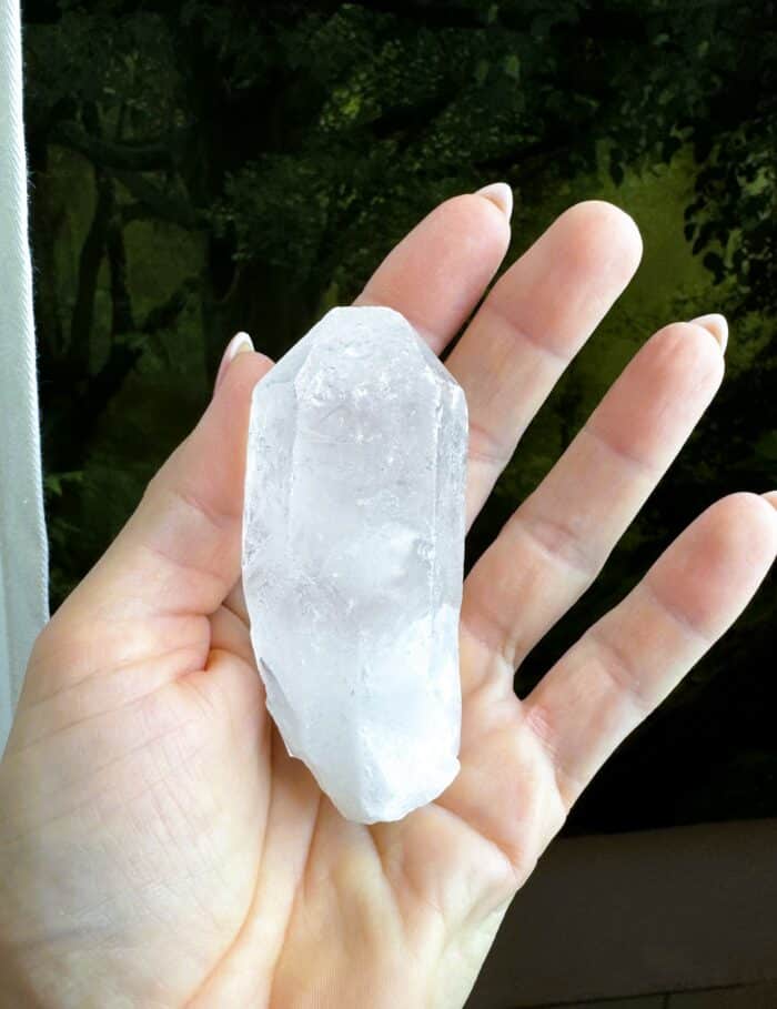 02 Bergkristall Spitze, ca. 7,5cm - naturbelassen 2 SanjaNatur® - Edelsteine & Coaching