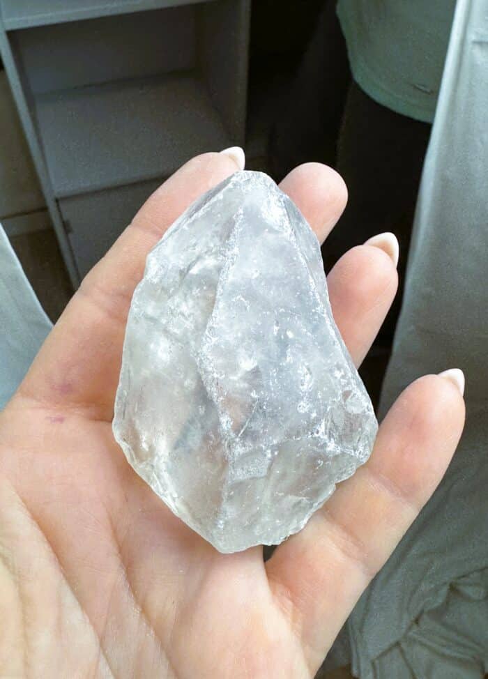 02 Bergkristall Spitzenstück, ca. 7cm - naturbelassen 1 SanjaNatur® - Edelsteine & Coaching
