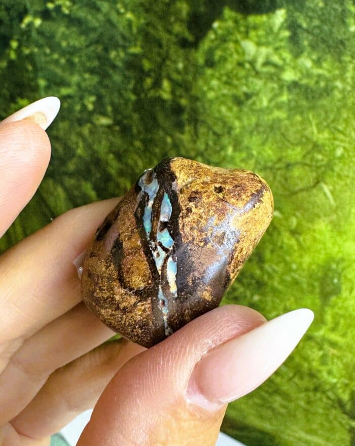 Boulder Opal Trommelstein - emotionales Gleichgewicht 2 Seelenbewusst