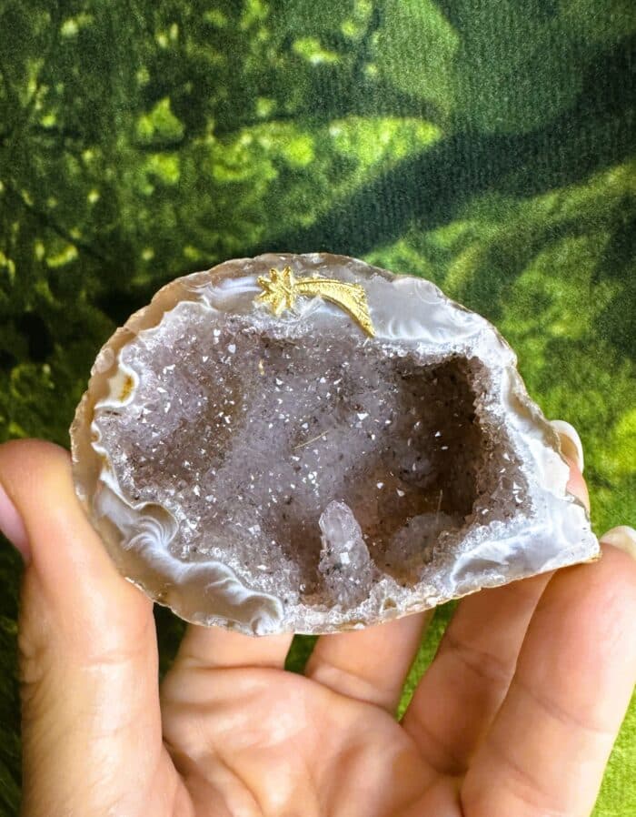 Achat Geode mit Kristallkammer 1 Seelenbewusst