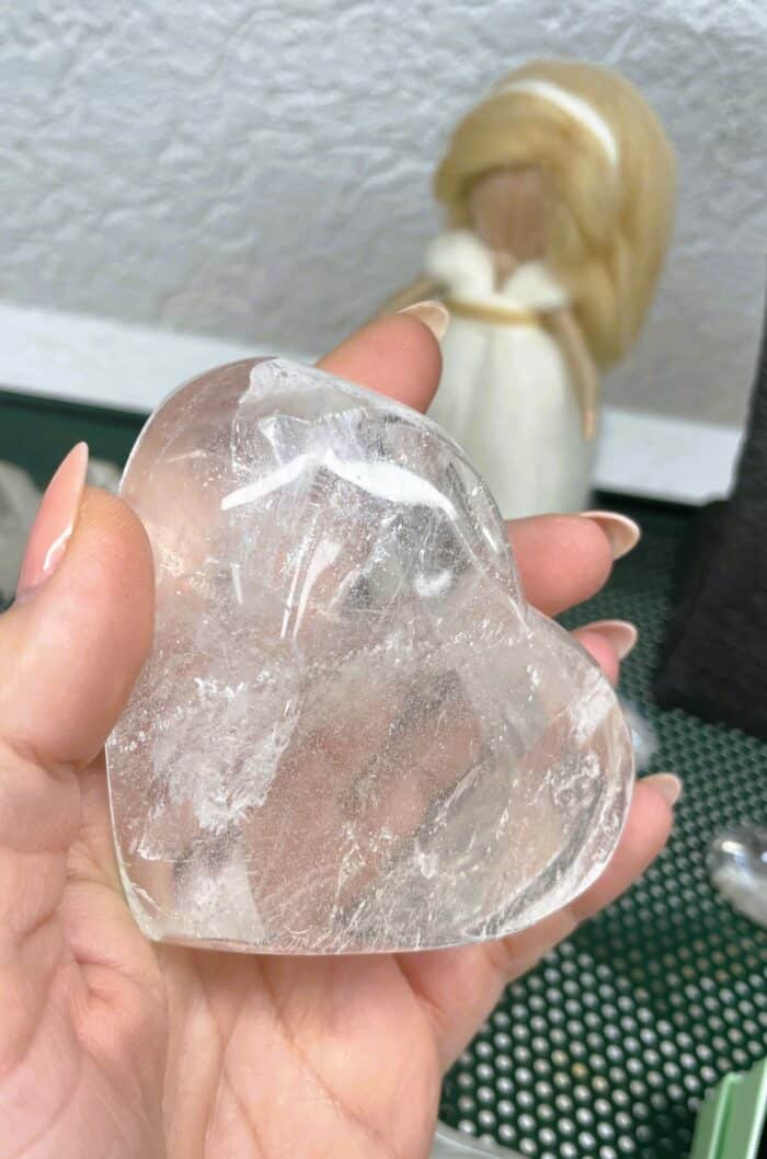 Bergkristall Schale Herz - Kronenchakra 5 SanjaNatur® - Edelsteine & Coaching