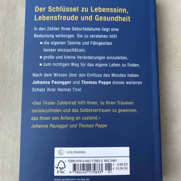 Das Tiroler Zahlenrad: Das Geheimnis Ihrer Geburtszahlen (Deutsch) Taschenbuch 2 SanjaNatur® - Edelsteine & Coaching