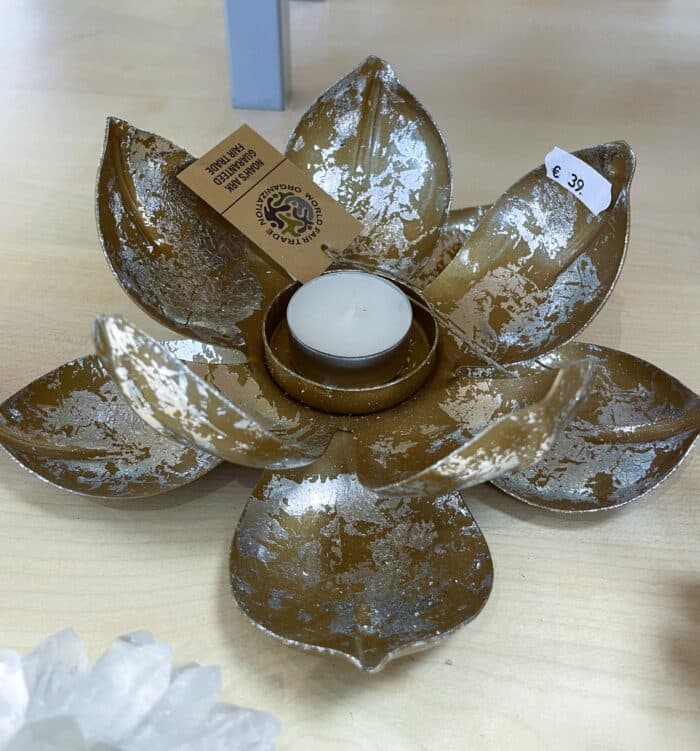 Teelichthalter "Lotus" - leuchtende Harmonie 6 SanjaNatur® - Edelsteine & Coaching