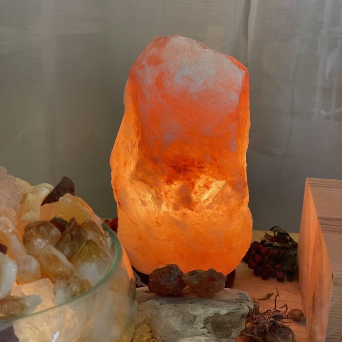 Salzkristall Lampe 16-20 cm - Raum Mineralisierung 2 SanjaNatur® - Edelsteine & Coaching