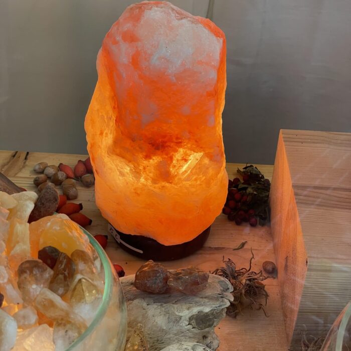 Salzkristall Lampe 16-20 cm - Raum Mineralisierung 1 SanjaNatur® - Edelsteine & Coaching